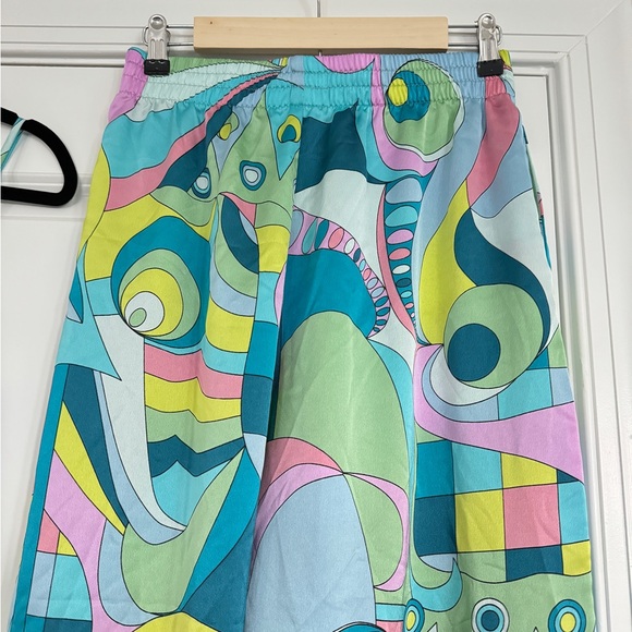 Show Me Your Mumu Go Go Luxe Satin Matching Set Irwin Pants and Scarf Top Medium - Picture 8 of 9